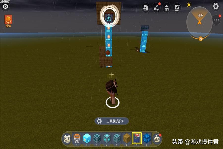 迷你世界解锁火箭背包黑科技,迷你世界终于成功做出了悬浮梯子