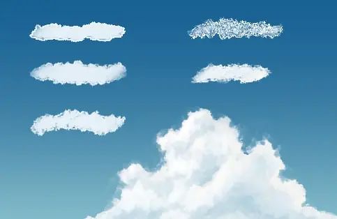 插画教程很赞的一套云的画法,手绘插画的云怎么画