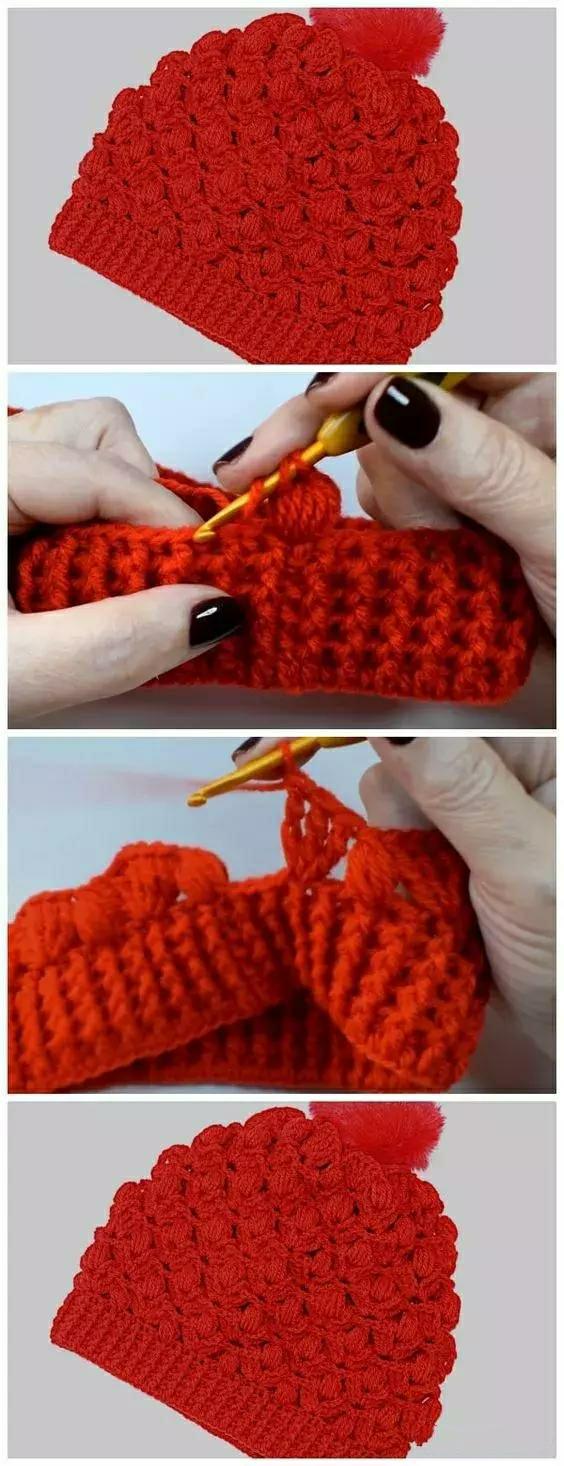 可爱毛线帽子儿童,最简单时尚的毛线帽子