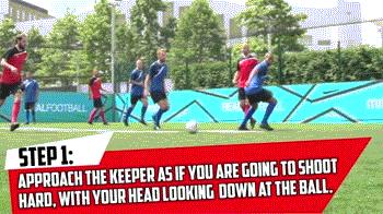 趣味足球射门技巧,中考足球技巧训练方法射门