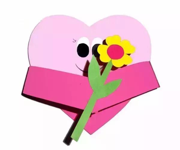 母亲节手工礼物贺卡有小机关,小学生手工母亲节贺卡美美的