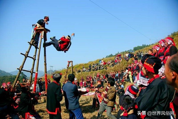 金秀盘瑶婚礼视频完整版,广西金秀盘瑶小冲农村婚礼