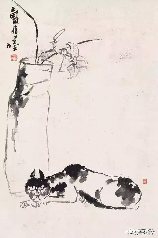 潘天寿荷花题画诗全集,日课潘天寿题画诗二首