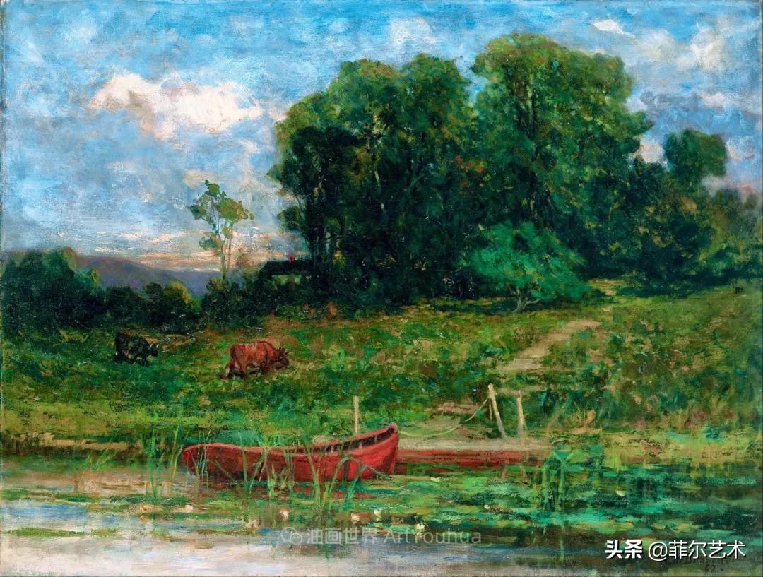 欧洲田园油画风景图片大全,古典油画风景美丽乡村