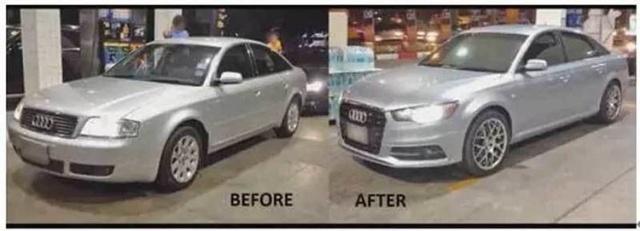 老奥迪a6改装成新款,老奥迪a6爆改