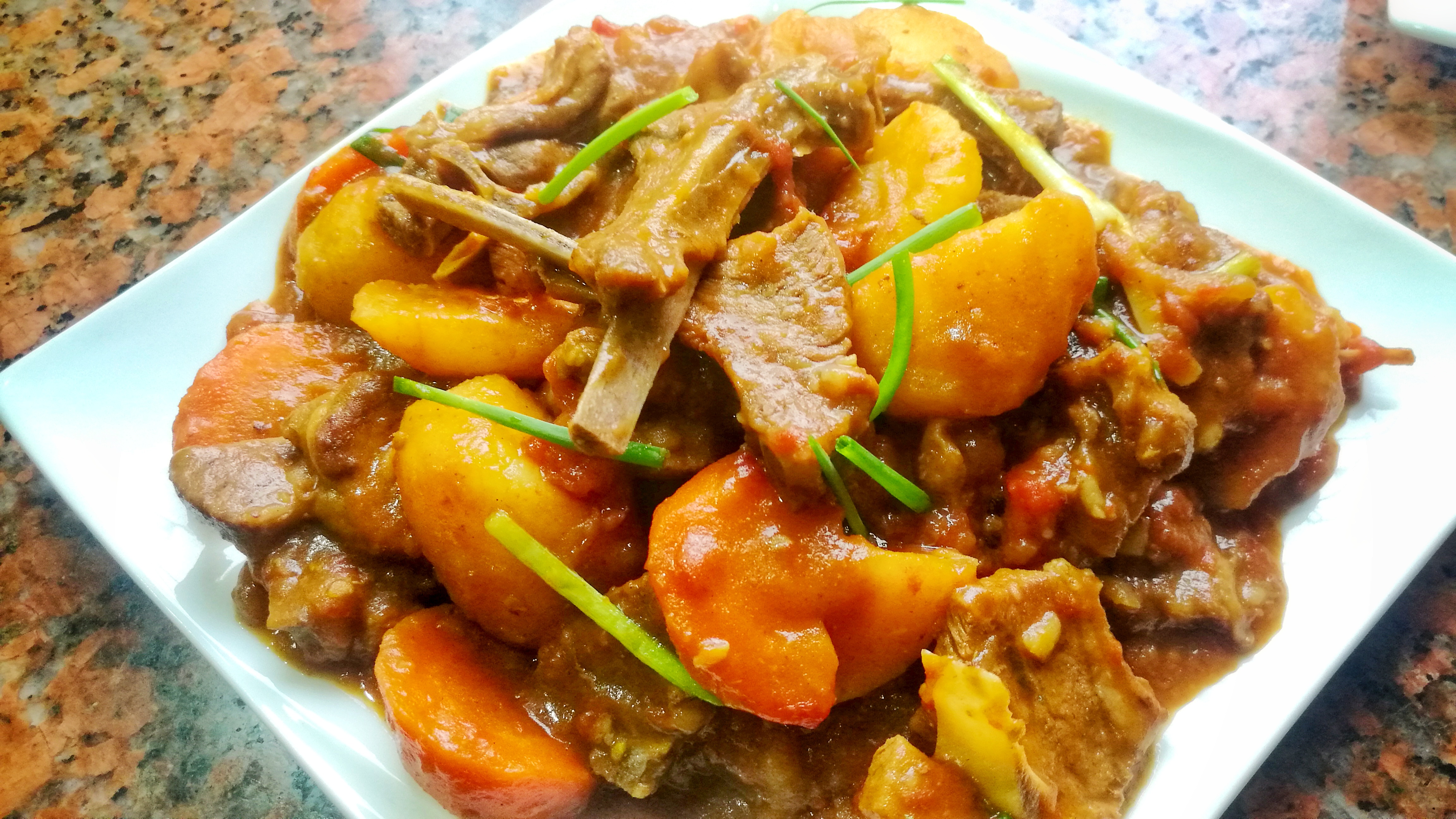 咖喱羊排简单做法,中西合璧烤羊排