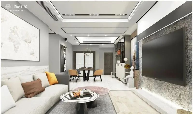 套内100平客餐厅装修效果,20人以上高端餐厅包间装修