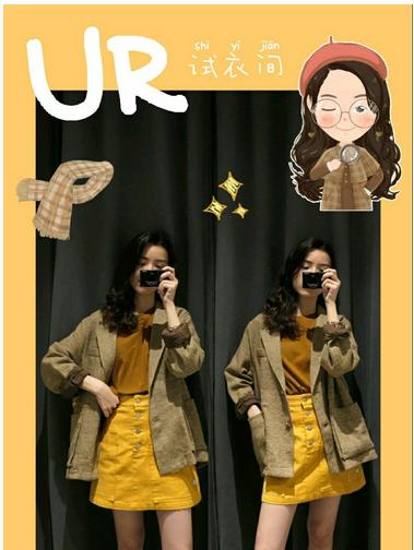 ur秋冬穿搭,ur新款衣服搭配