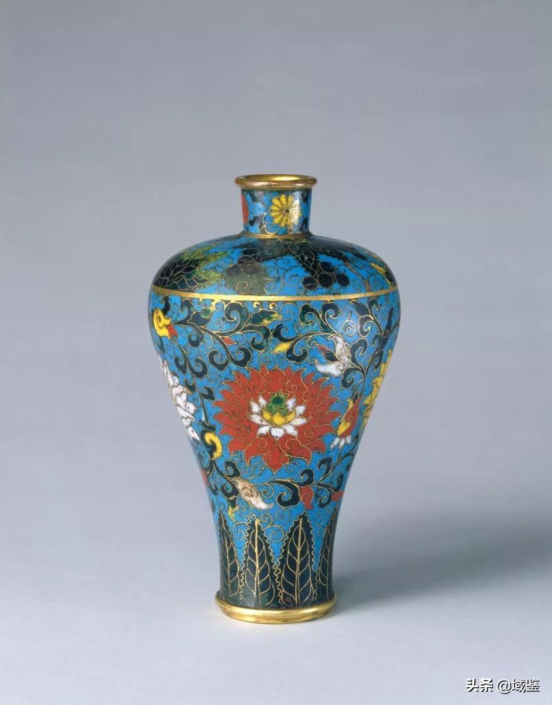 大清乾隆年制景泰蓝宫廷人物花瓶,北京金氏宫廷景泰蓝工艺品制作