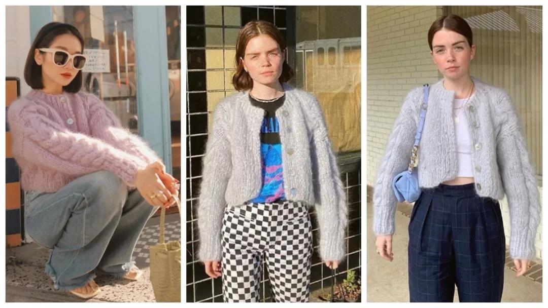 刘雯拉链毛衣哪个牌子好看,刘雯穿的熊图案毛衣