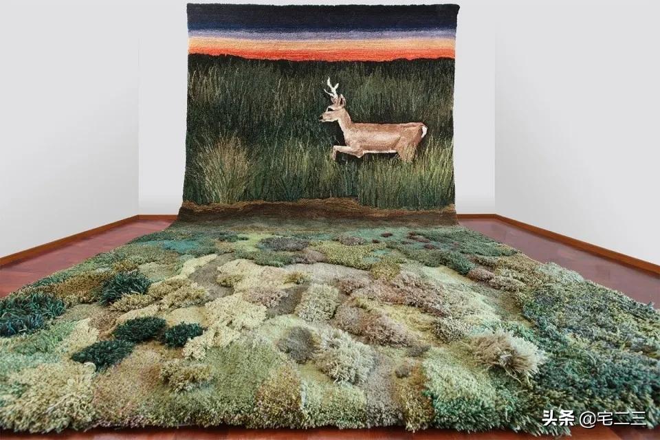 房间地毯推荐博主,国外博主的家地毯