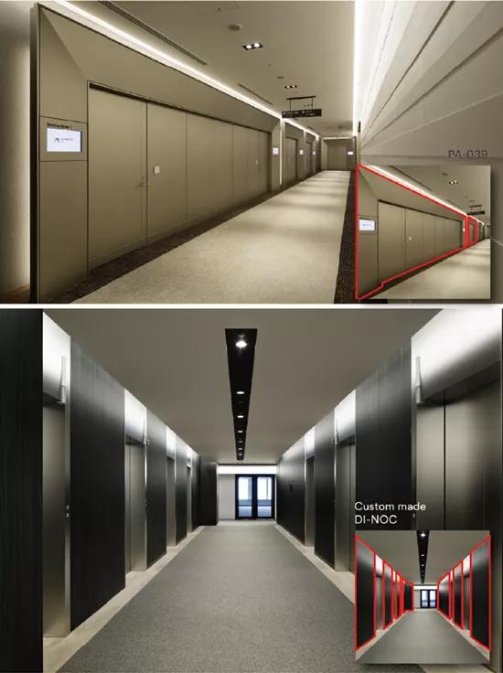 办公室木饰面颜色大全图片,办公室高档木饰面材质