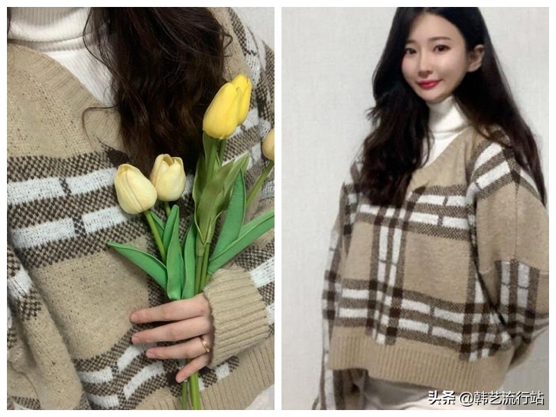 先睹为快：2021春季韩版针织衫新款在明星和模特中流行出现