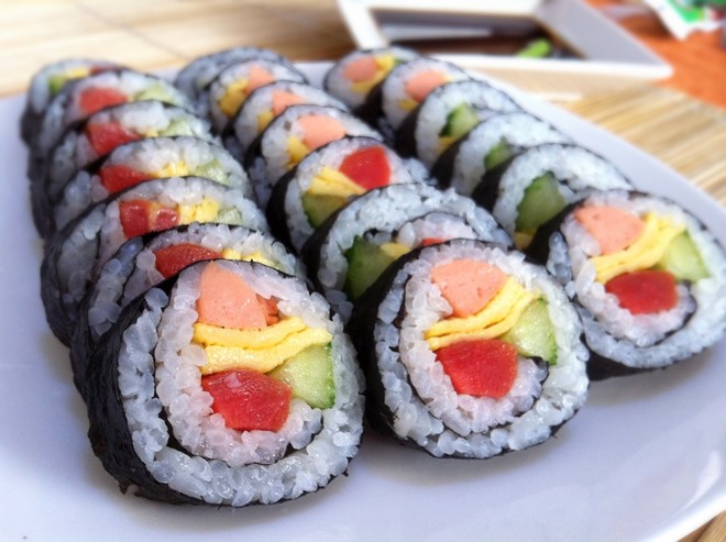 各种口味的紫菜包饭,首尔紫菜包饭各种口味搭配