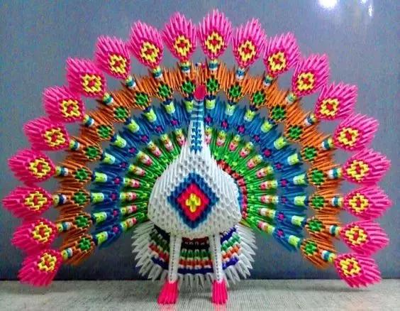 一张三角插纸，小时候肯定玩过，让人一拼就停不下来！附教程