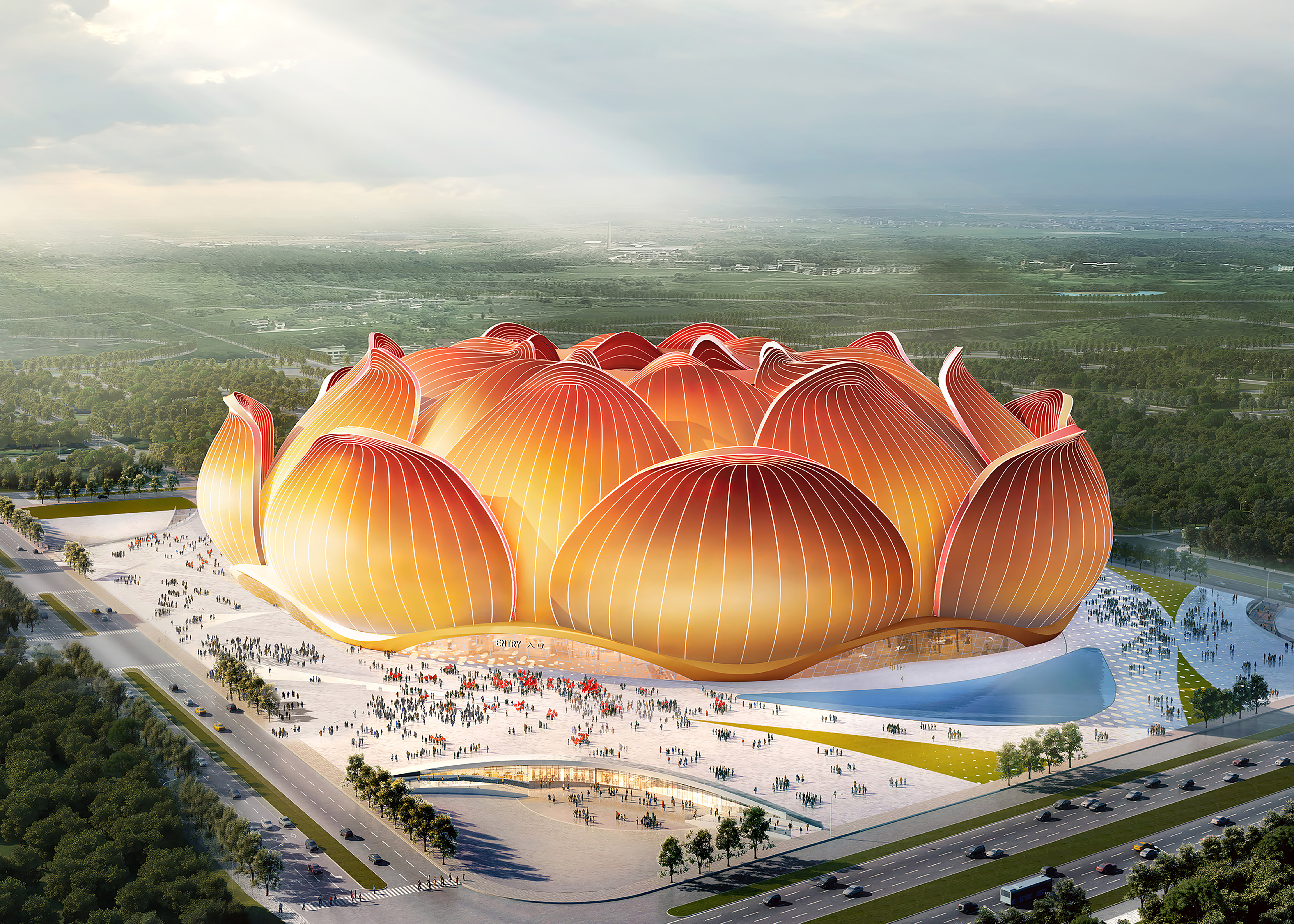 广州恒大足球场大片惊艳来袭,恒大10万人新足球场效果图