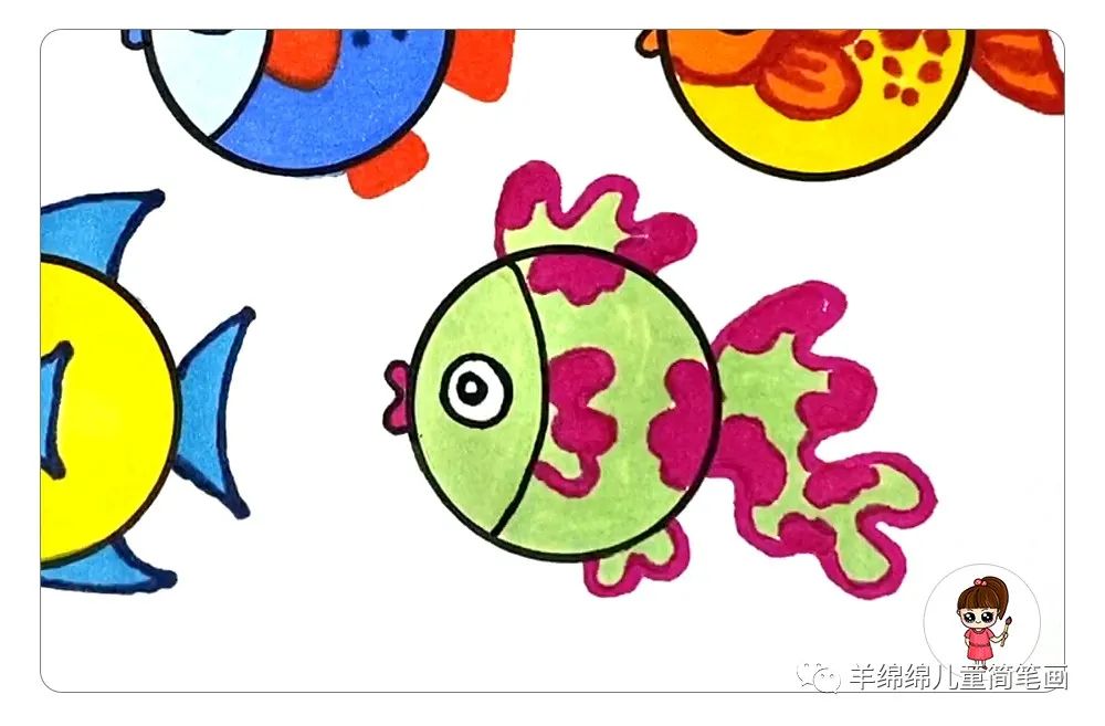 可爱小鱼简笔画简单又好看,简笔画小鱼画法简单又漂亮