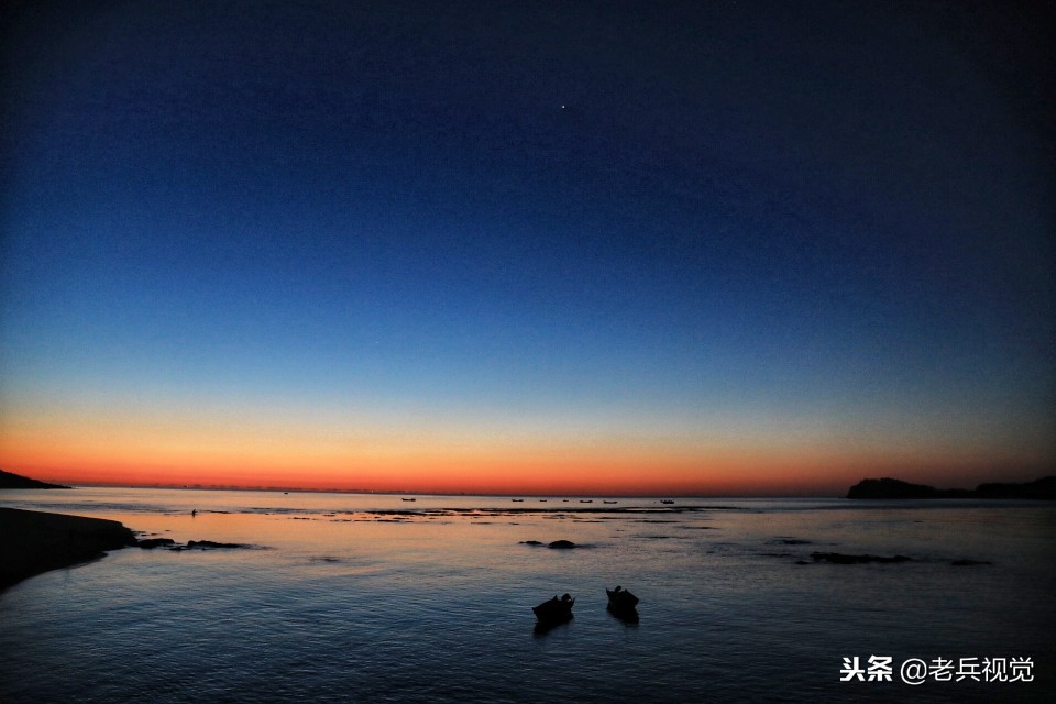 冬日大连观渤海,冬天大连看日落的海边