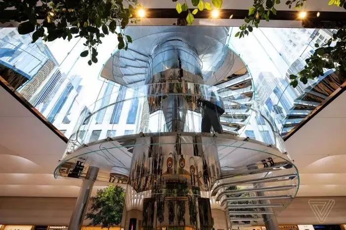 苹果店外立面效果图,苹果最大店面设计图