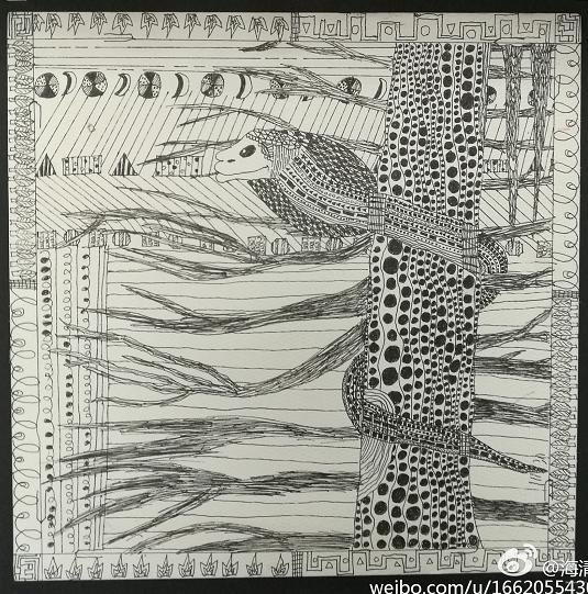 海清儿子丹尼尔的铅笔画,蛋妞海清儿子铅笔画