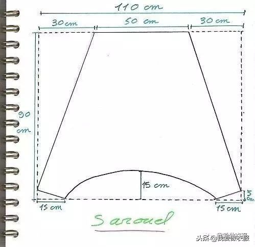 裤子裁剪图上的尺寸,裤子裁剪图画法视频
