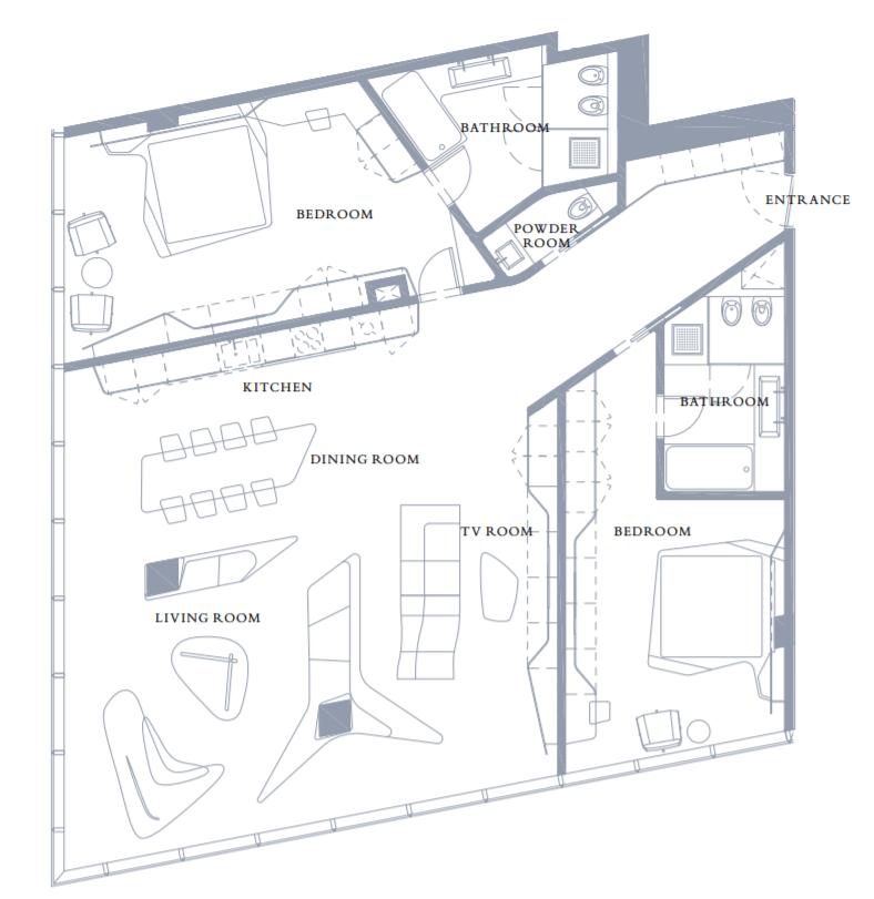 扎哈设计的迪拜酒店,扎哈迪拜综合体图片