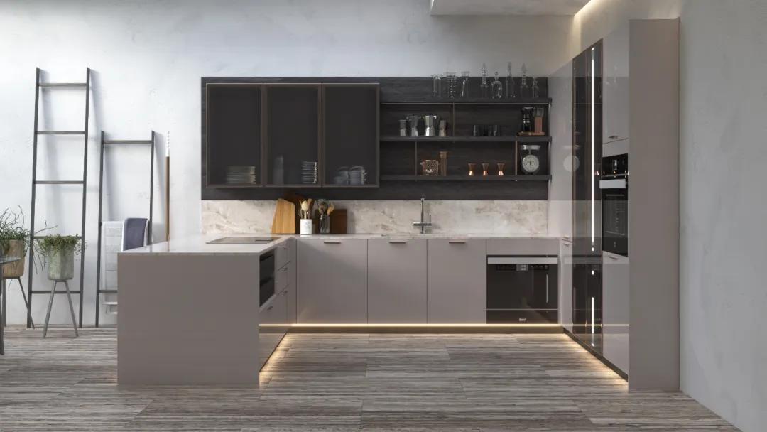 欧派橱柜设计最新款,高端欧派橱柜整装设计