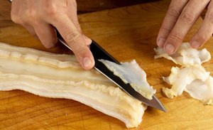 象拔蚌蚌肚能做刺身吗,象拔蚌刺身蚌胆泡饭