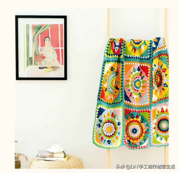 钩针猫咪拼花毯教程,苏苏姐家拼花毯钩针视频全集