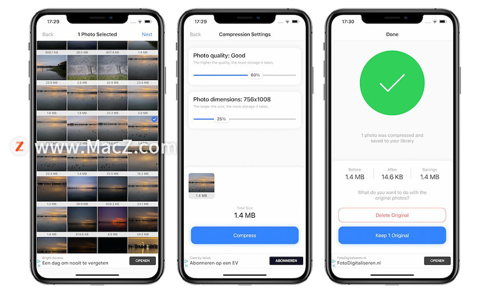 苹果压缩照片怎么用,如何在iphone和ipad之间传输