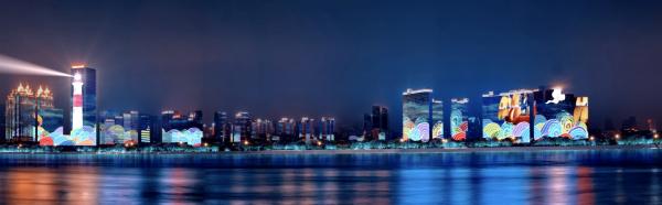 长江灯光秀时间2022年,湖北武汉长江灯光秀完整版