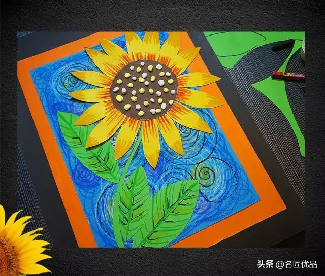 幼儿园向日葵绘本手工制作简单的,向日葵手工diy图片大全大图