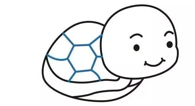 儿童画小乌龟简笔画视频,创意小乌龟儿童画图文