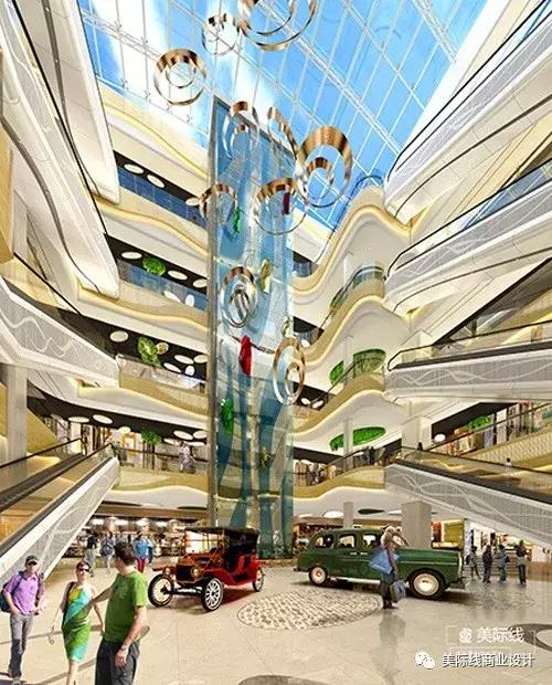 大型购物中心中庭设计案例,中庭设计商场