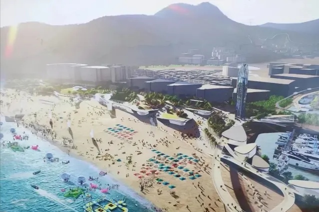 受台风影响深圳哪些景区关闭,被台风山竹破坏后的大梅沙景象