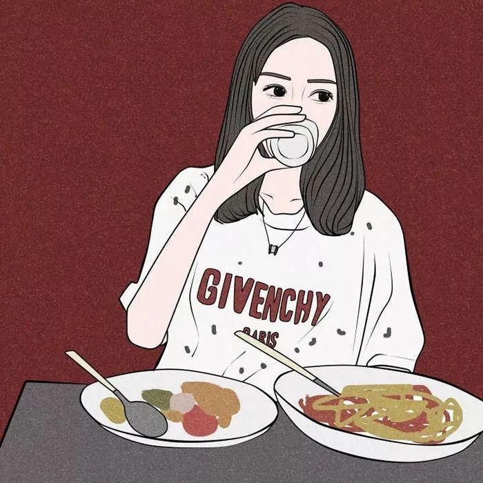 森系简约黑白手绘头像,个性原宿风手绘头像