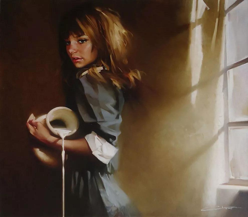 俄罗斯画家维克多风景油画,俄罗斯画家希施金的森林油画