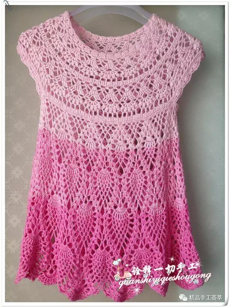 夏季穿的菠萝裙用什么线钩最好,半身菠萝裙钩法视频教程全集