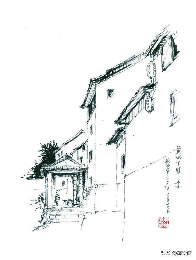 十大顶级钢笔画速写,钢笔速写100幅图片