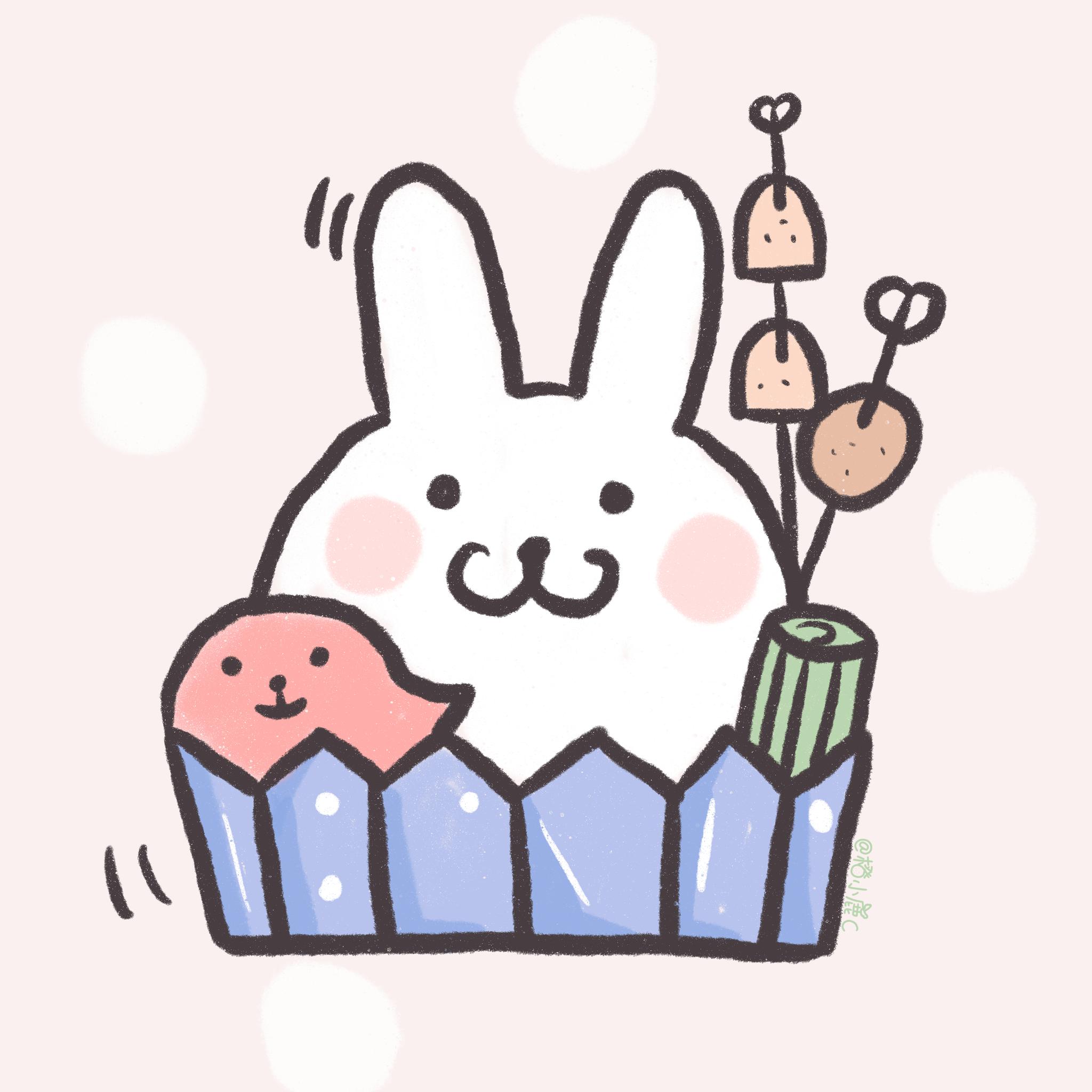 兔子怎么画可爱q版插画,小兔兔简笔画大全简单又漂亮