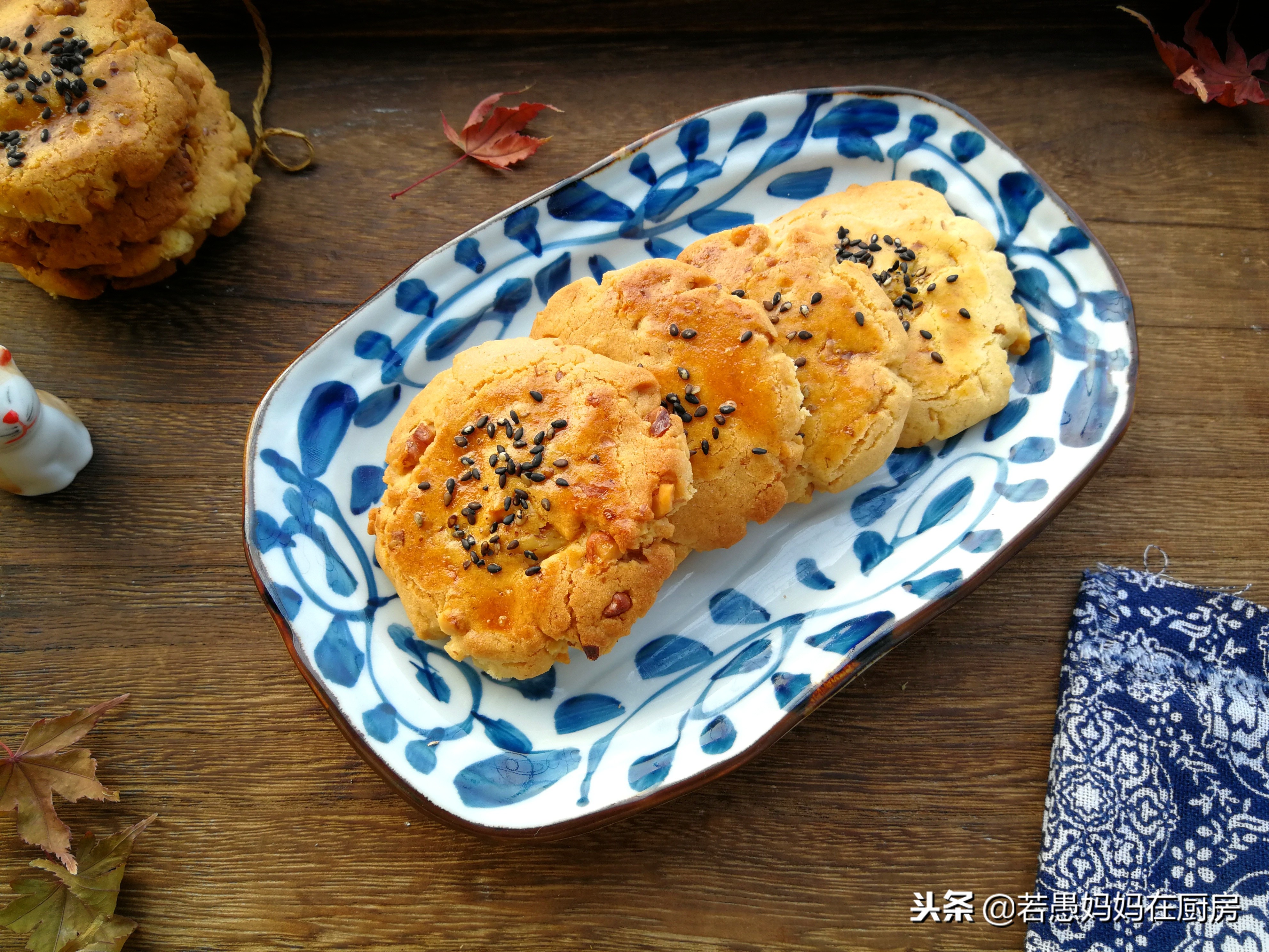 桃酥核桃的正宗制作方法,酥掉渣的核桃酥原来这么简单