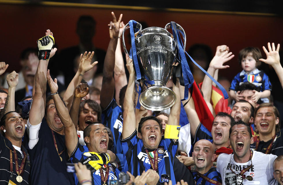 国际米兰球星萨内蒂图片,国米欧冠萨内蒂图文