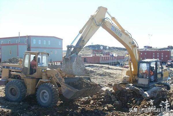 厦工挖掘机南极科考,厦工南极装载机