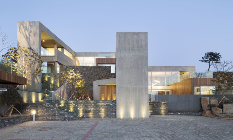 济州岛的贝希泳池别墅,韩国济州岛海景独栋大别墅