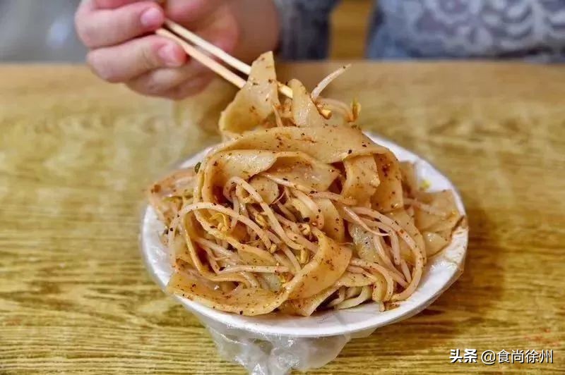 邳州碾庄特色擀面皮,推荐邳州好吃擀面皮