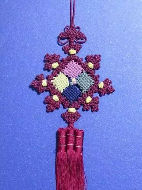 小学生中国结的编法图解,中国结蝴蝶挂件的编法图解