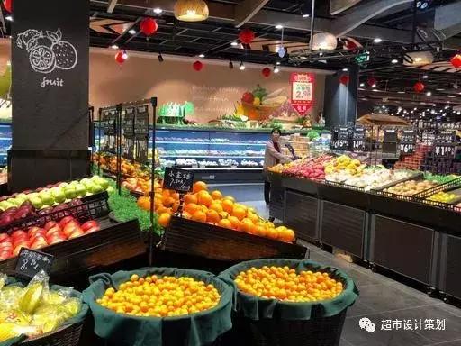 一组超市陈列图,超市肉品区陈列与摆放