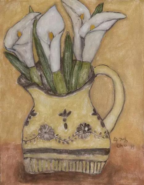 韩国女艺术家：卓秀英，画出来的雅致花草