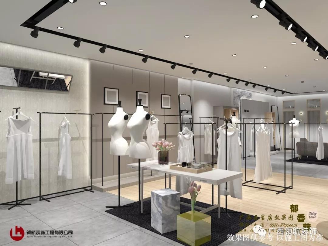 女装店简单装修风格效果图,高级灰女装店装修风格