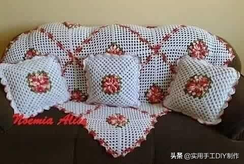 祖母方格编织长款外套教程,针织作品70款简约